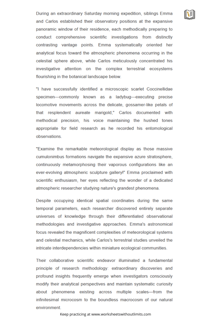 reading comprehension 5th grade